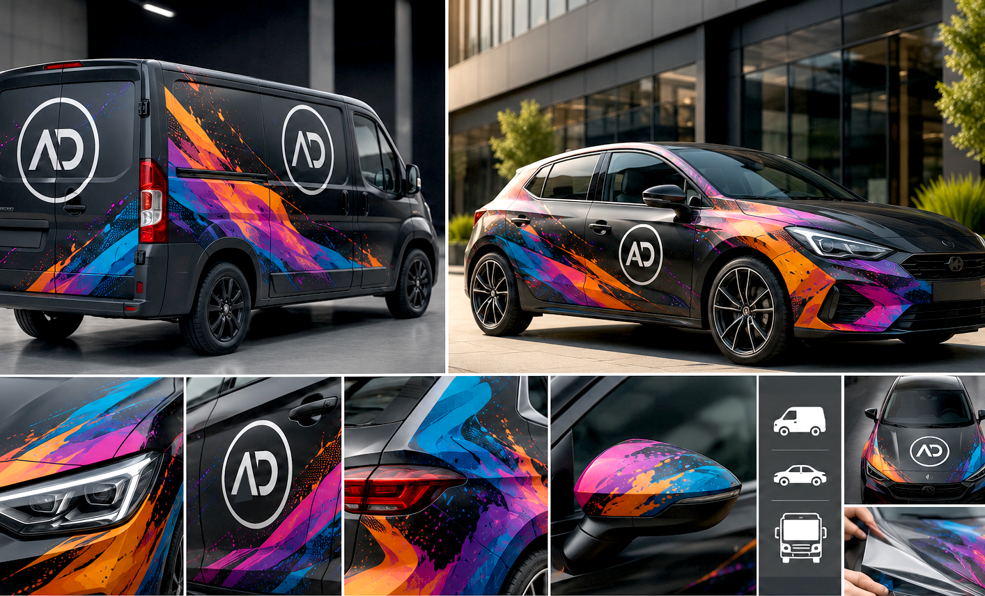 Decorazione automezzi e car wrapping: furgoni e auto personalizzati ApoDesign