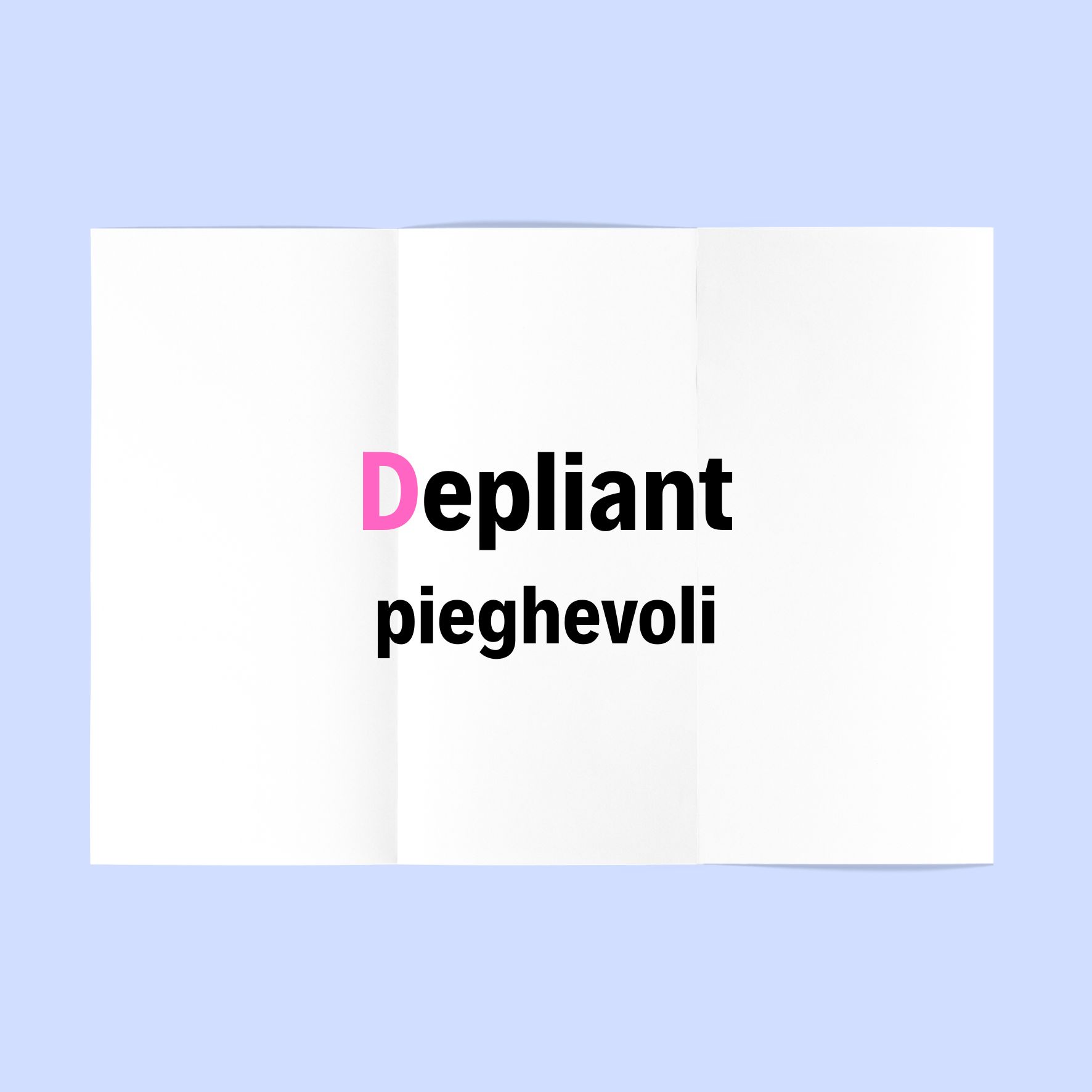 Depliant pieghevoli