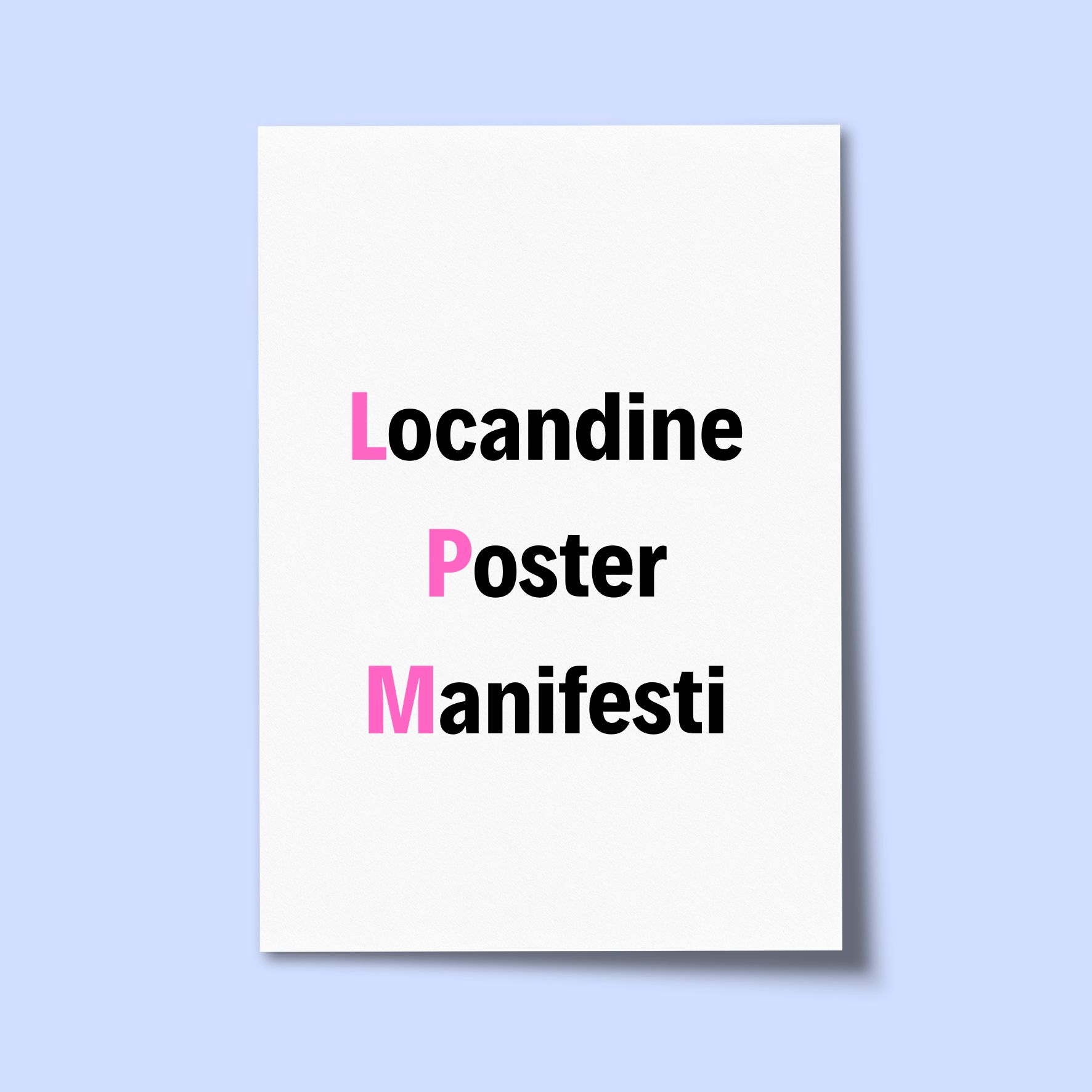 Locandine e Manifesti