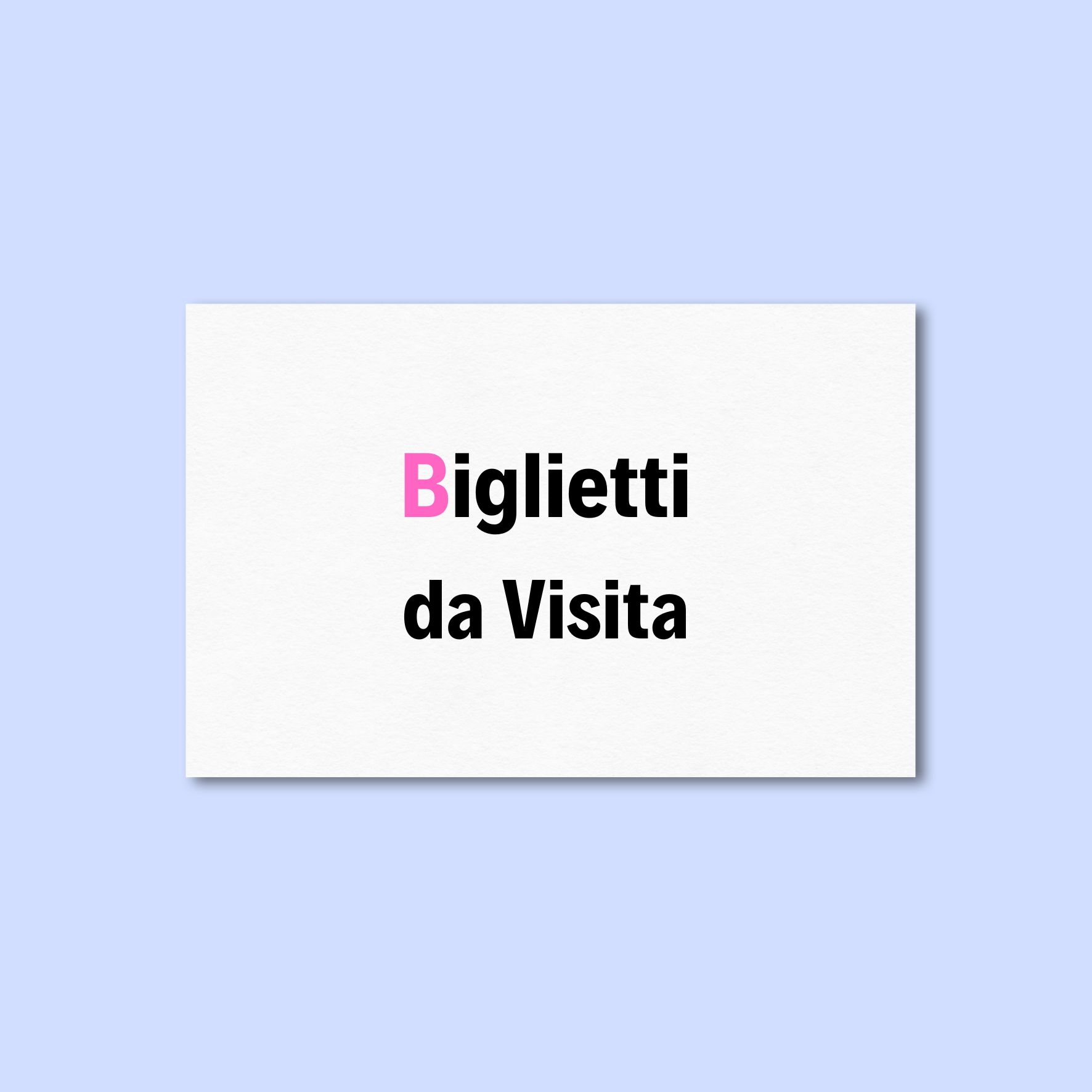 Biglietti da visita